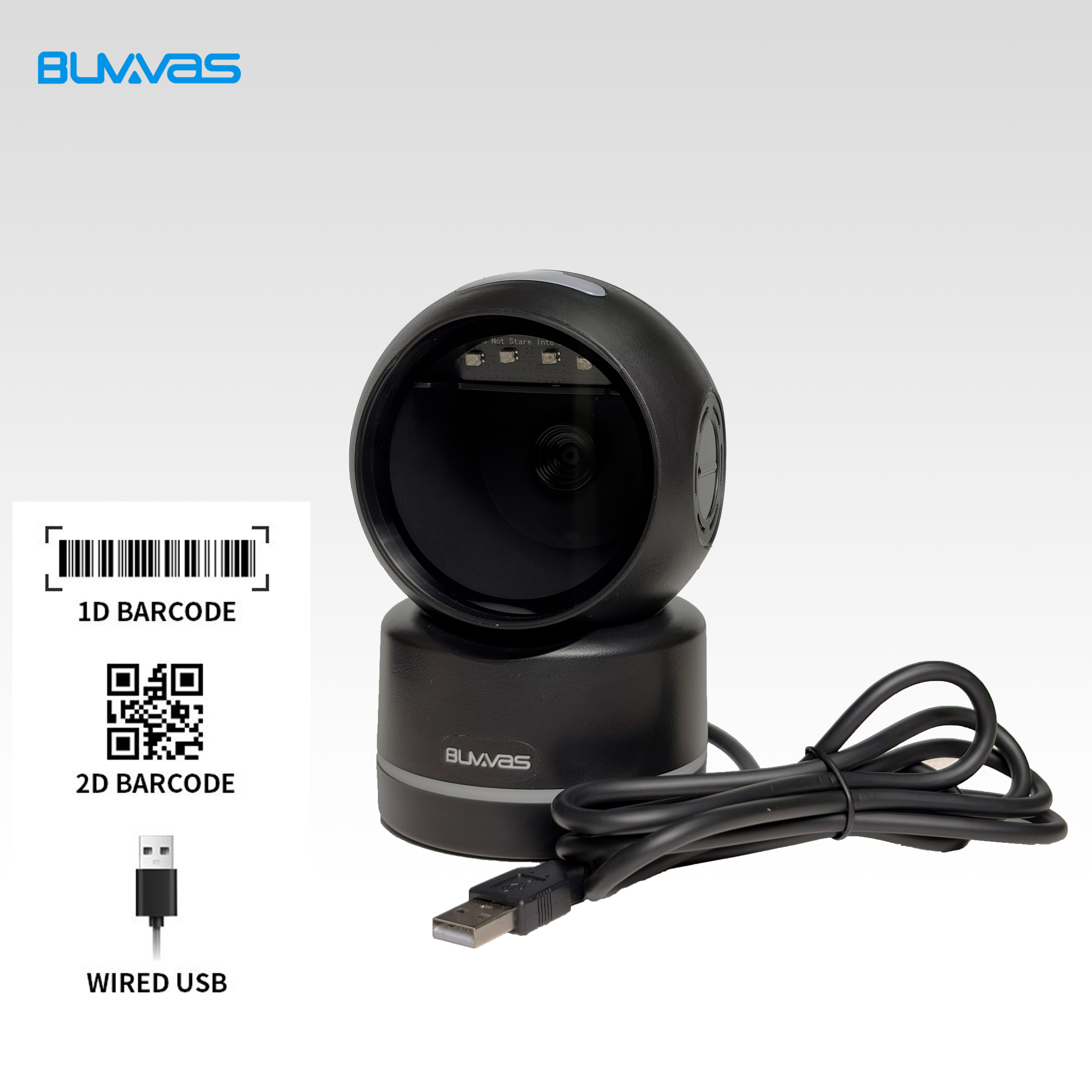 Buvvas T-780 1D&2D Table Top Barcode Scanner
