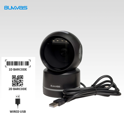 Buvvas T-780 1D&2D Table Top Barcode Scanner