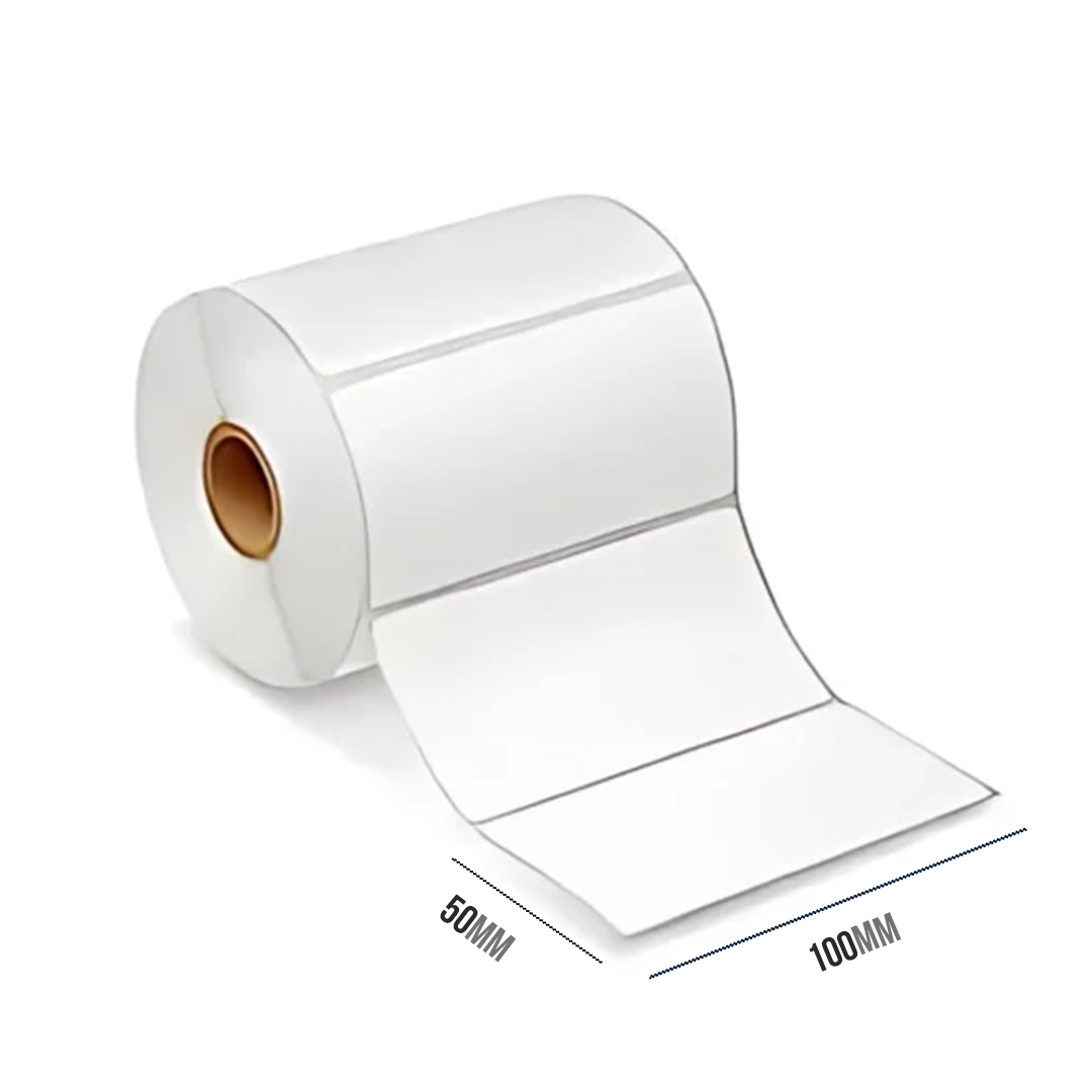Thermal Transfer Barcode Stickers | Paper Self-adhesive Regular priceRs. 600.00 Sale priceRs. 450.00Sale Tax included. Size (50x25)mm | 2 up | 4000 Labels (100x50)mm | 1 up | 1000 Labels (100x100)mm | 1 up | 500 Labels (100x150)mm | 1 up | 250 Labels Label Material: Paper Core Dia Size : 1 inch Label to Labe Gap: 3 mm Tear line : Yes Printing : Thermal Transfer (By Wax Ribbon)
