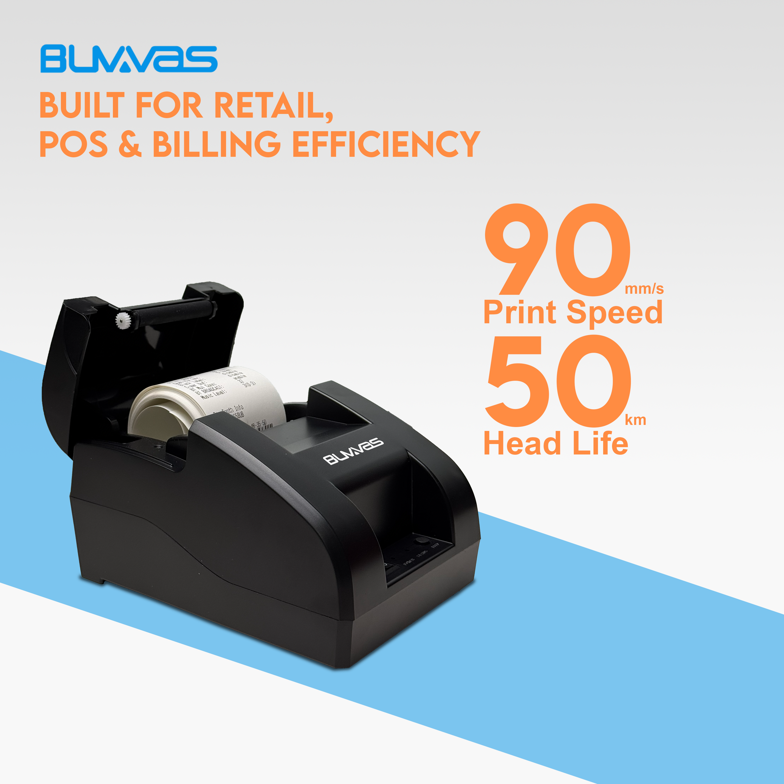Buvvas H-58BT Thermal Receipt Printer