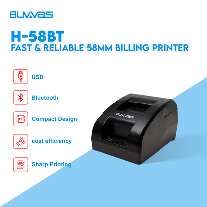 Buvvas H-58BT Thermal Receipt Printer