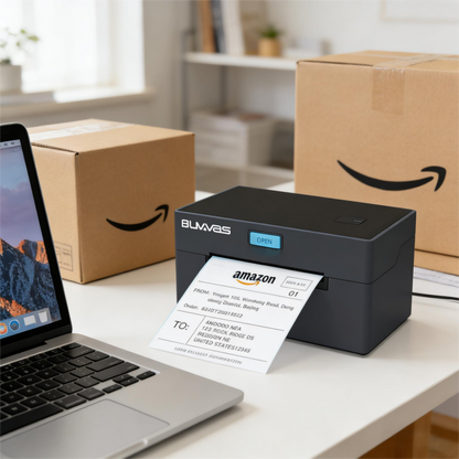 Buvvas AI-110A Direct Thermal Barcode Label Printer | 4inch 110mm | USB+Bluetooth